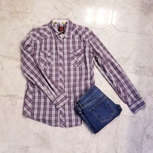 😊 Casual Plaid Long-Sleeve Shirt!